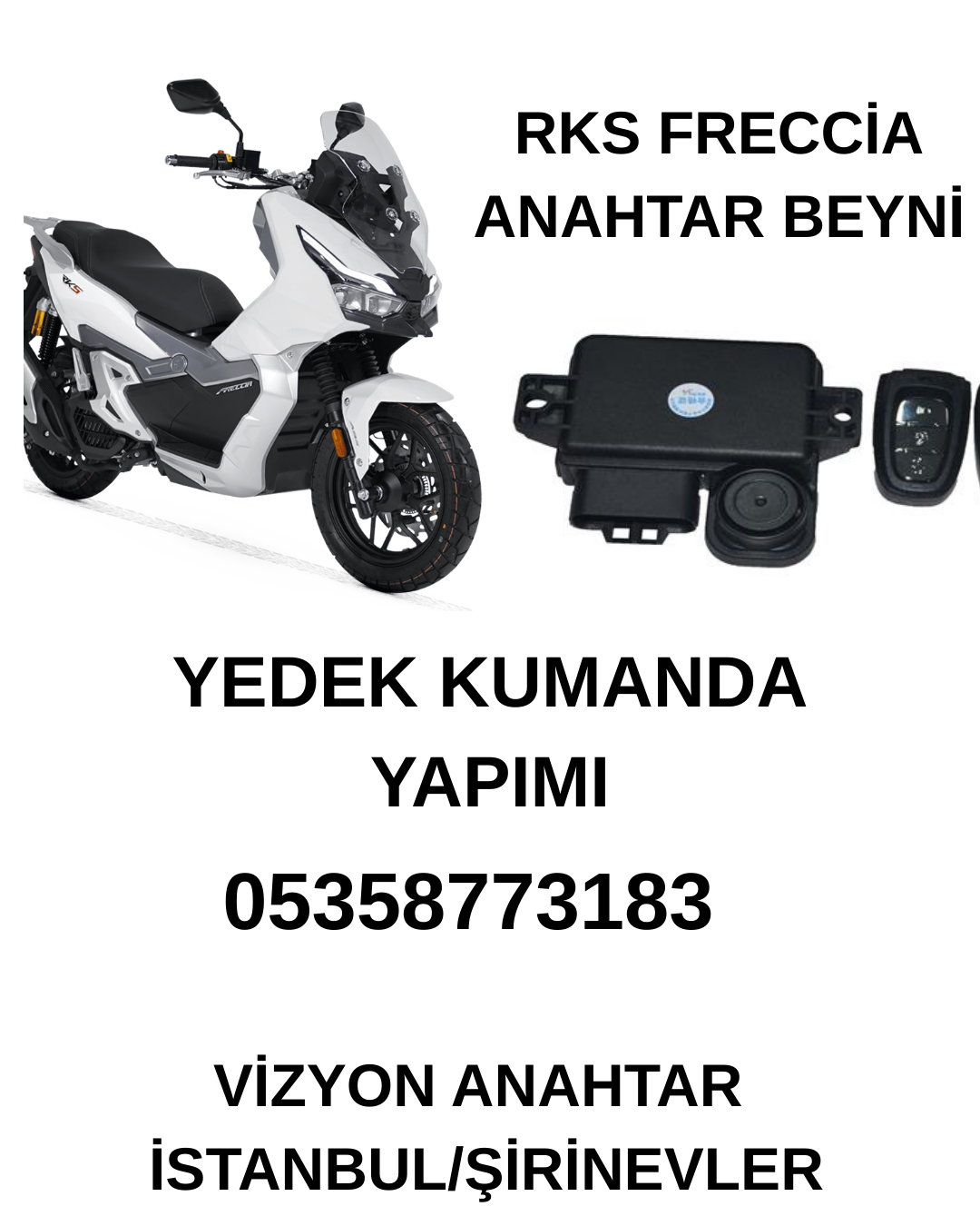 Rks freccia-Blade yedek anahtar