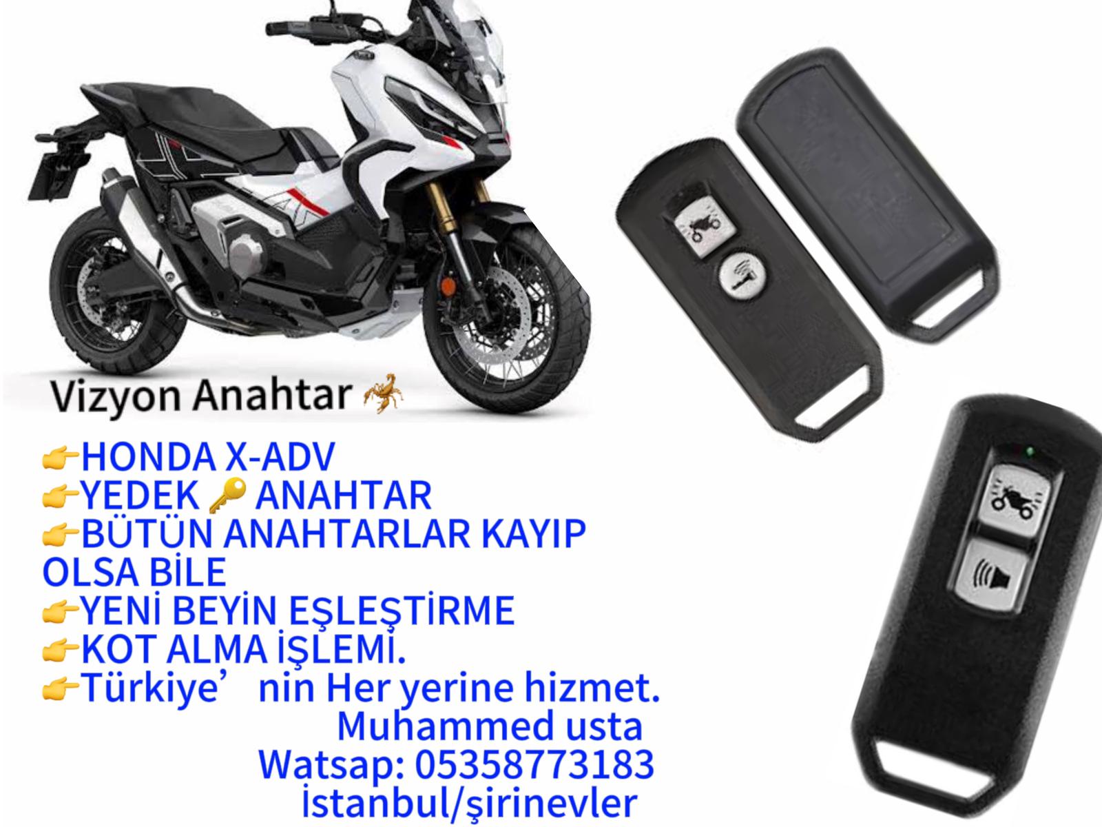 Honda x- adv Anahtarı-kumandası