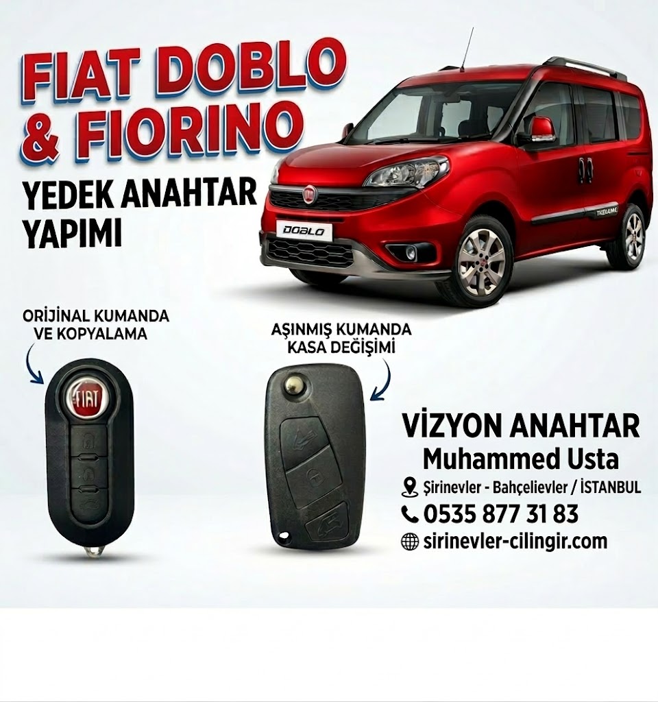 FİAT DOBLO YEDEK ANAHTAR